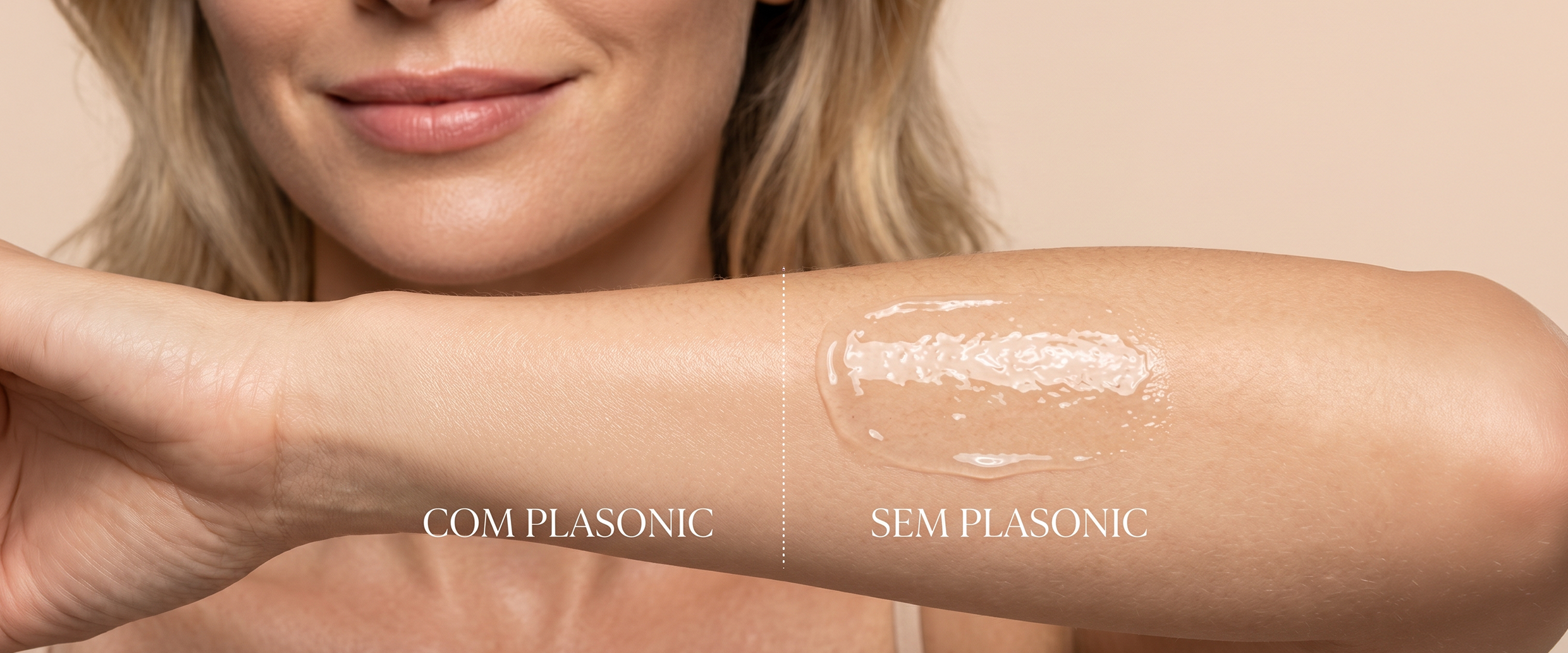 Comparação com e sem Plasonic